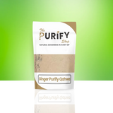 Ginger Purify Qahwa by The Purify Shop, packaged in a beige and white pouch, containing a warming ginger-based herbal qahwa blend for immunity support and digestion.